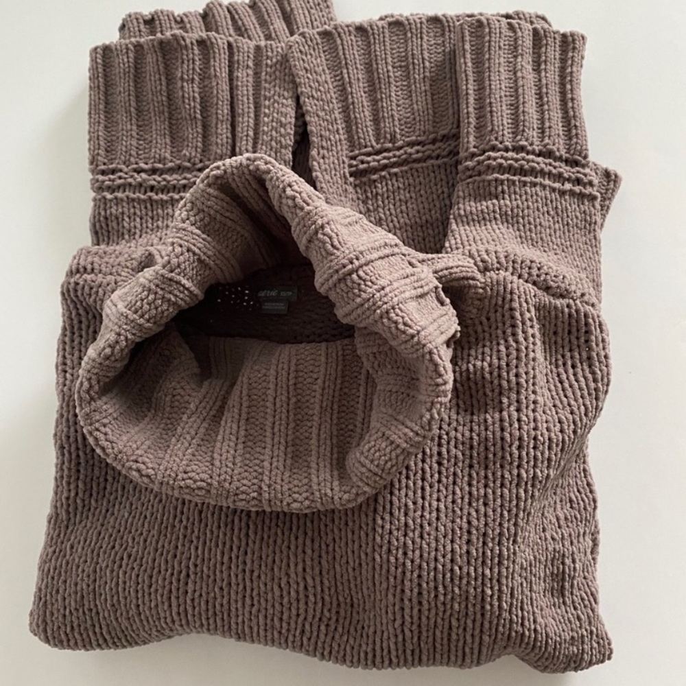 Aerie chenille oversized turtleneck sweater medium